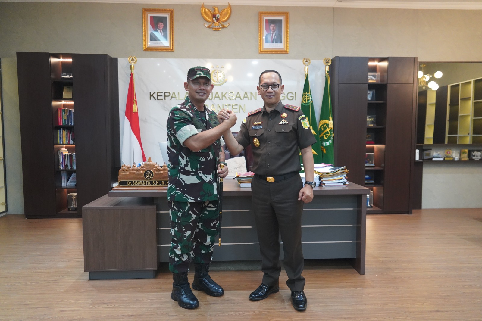 Sinergi TNI – Polri dan Kejaksaan Jadi Sorotan Kunjungan Perdana Danrem 064/MY