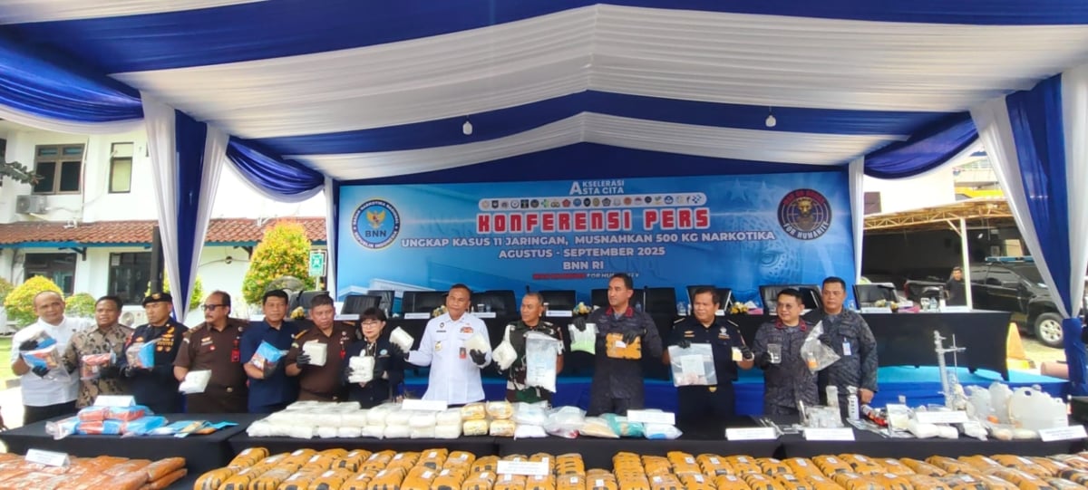 Kemenko Polkam menyambut baik capaian BNN, Bongkar 11 Jaringan Narkoba