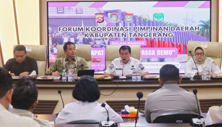 Pemkab Tangerang Bersama Forkopimda Tegaskan Komitmen Terus Jaga Kondusifitas