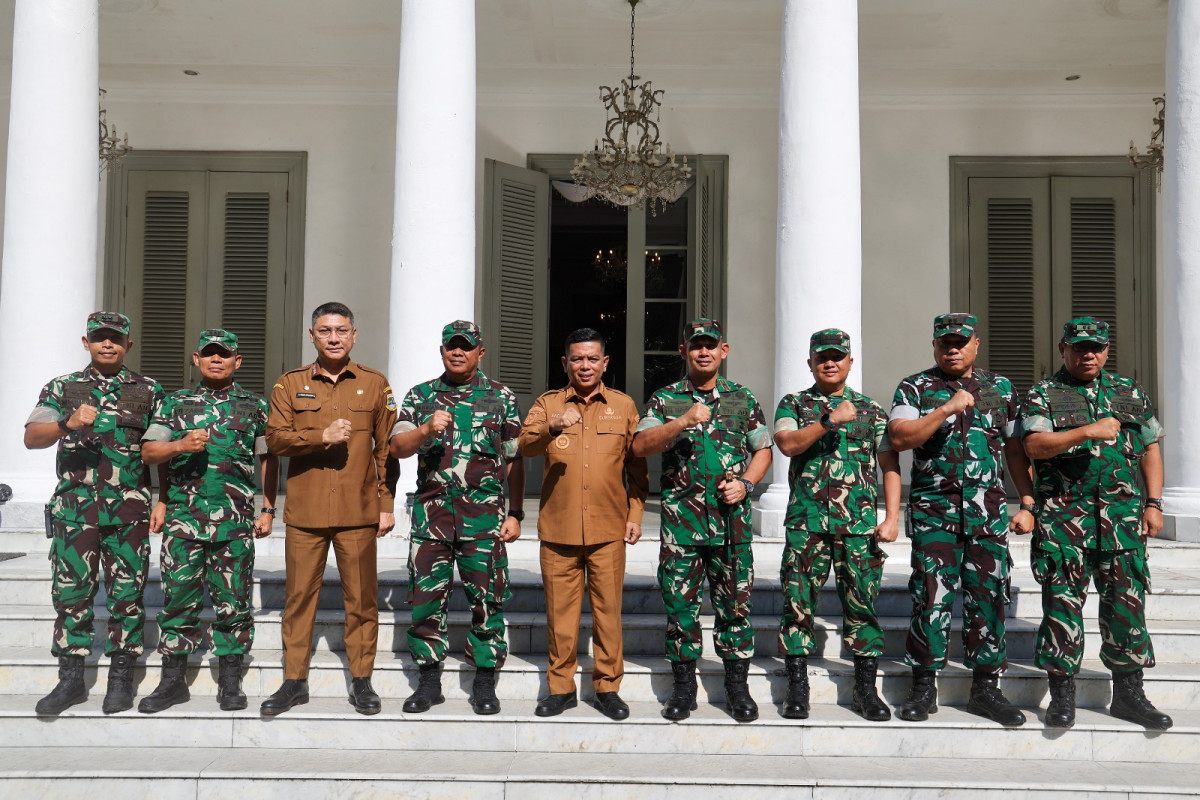 Gubernur Banten, Andra Soni Terima Kunjungan Danrem 064/Maulana Yusuf