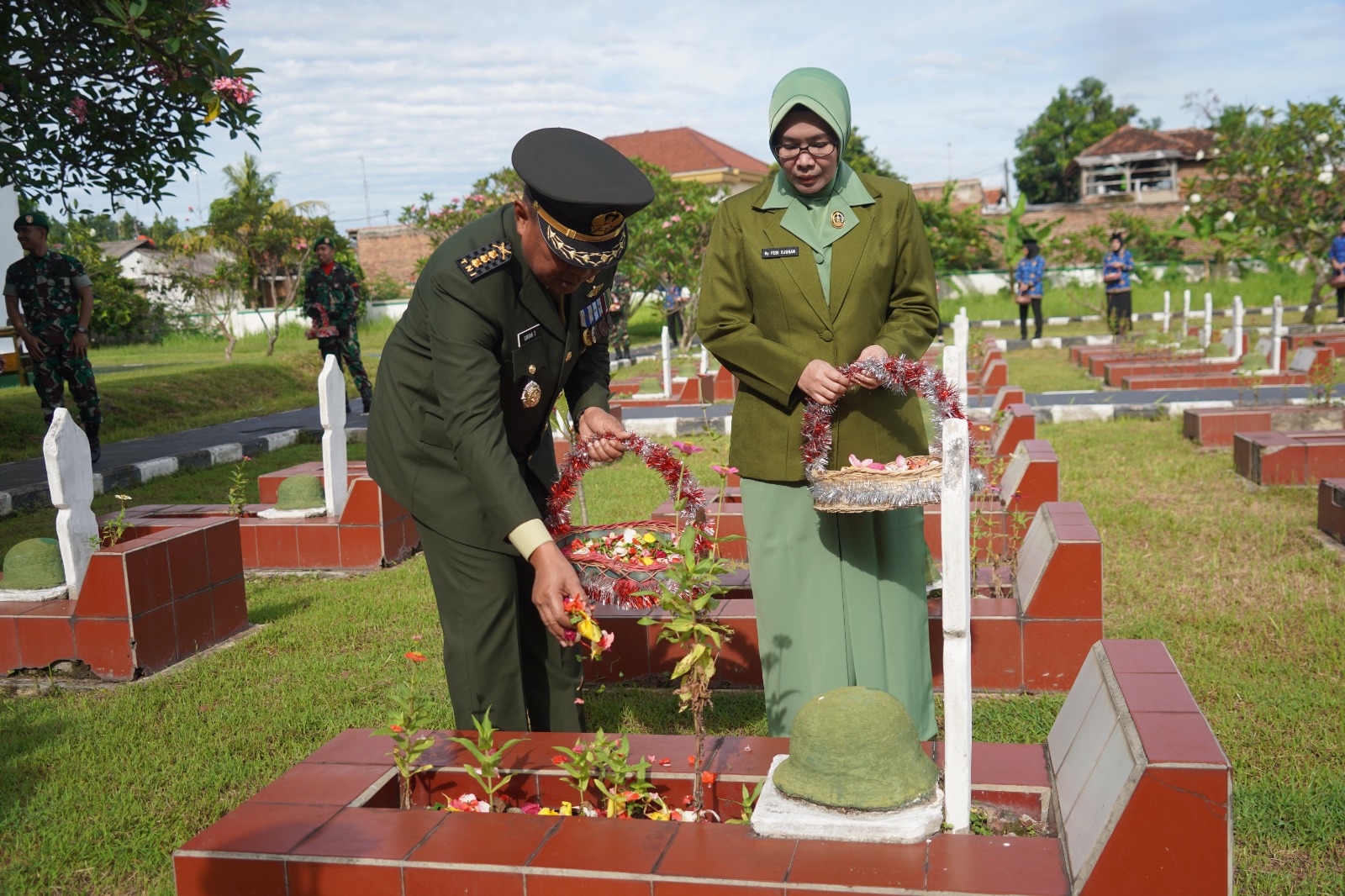 Korem 064/Maulana Yusuf Kodam III/Siliwangi Gelar Ziarah dan Doa Bersama Peringati HUT ke-80 TNI