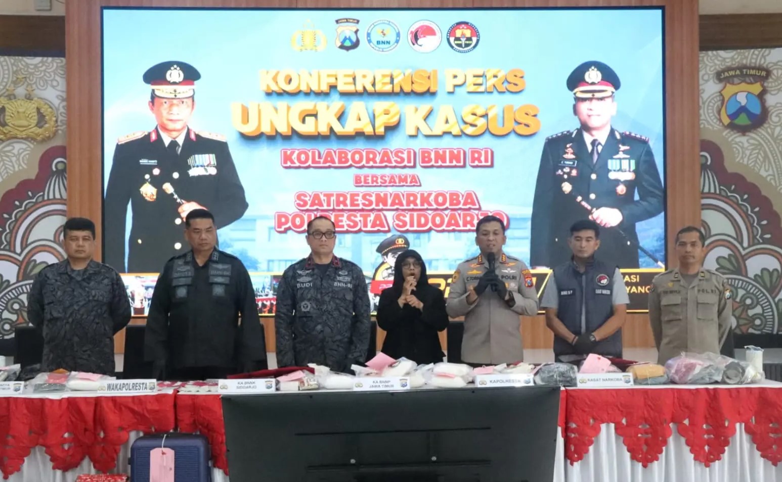 Penyelundupan 8,2 Kilogram Sabu di Sidoarjo Berhasil Digagalkan