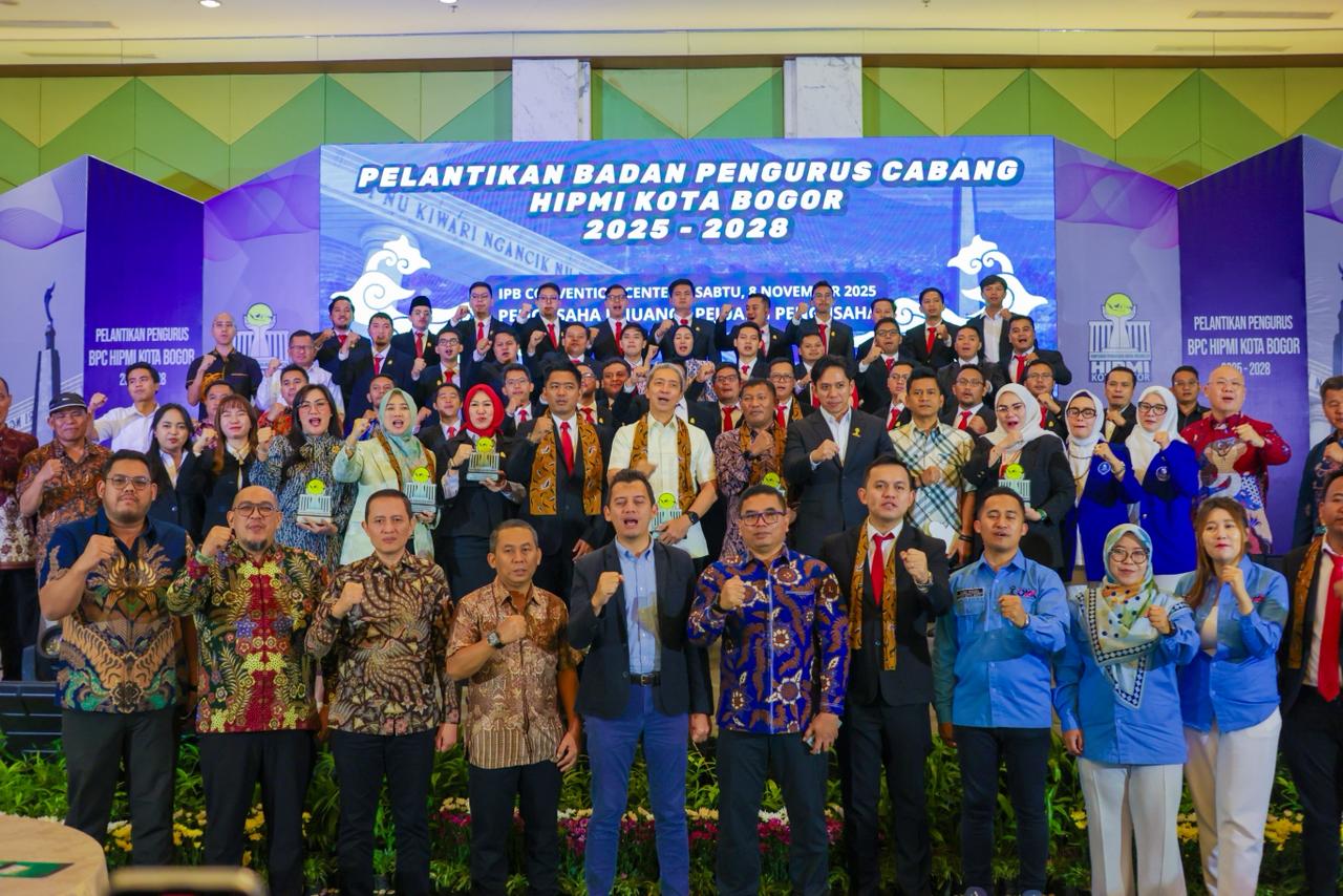 52 Pengurus HIPMI Kota Bogor Periode 2025–2028 Resmi Dilantik