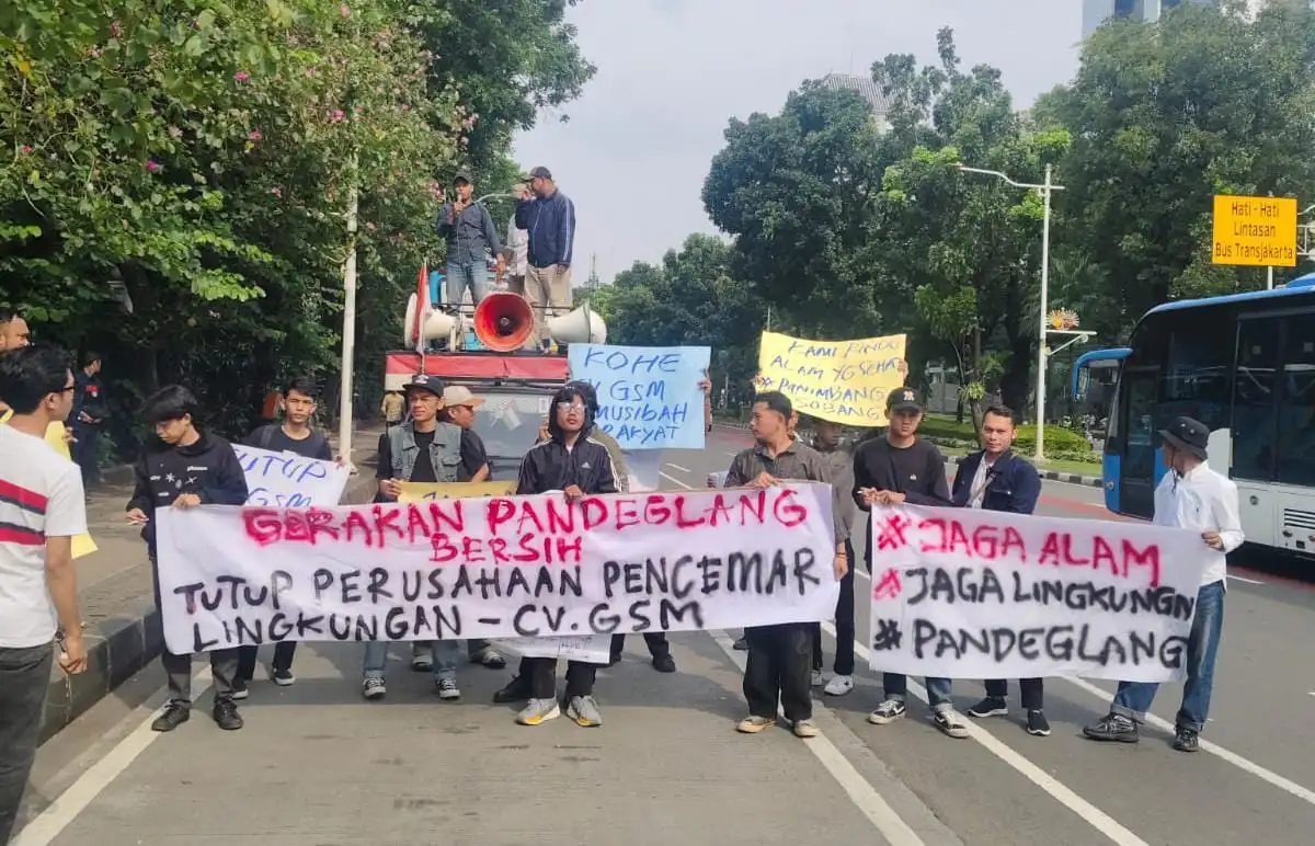 Gerakan Pandeglang Bersih Gelar Aksi di Istana Negara dan KLHK RI, Desak Penanganan Dugaan Pencemaran Lingkungan