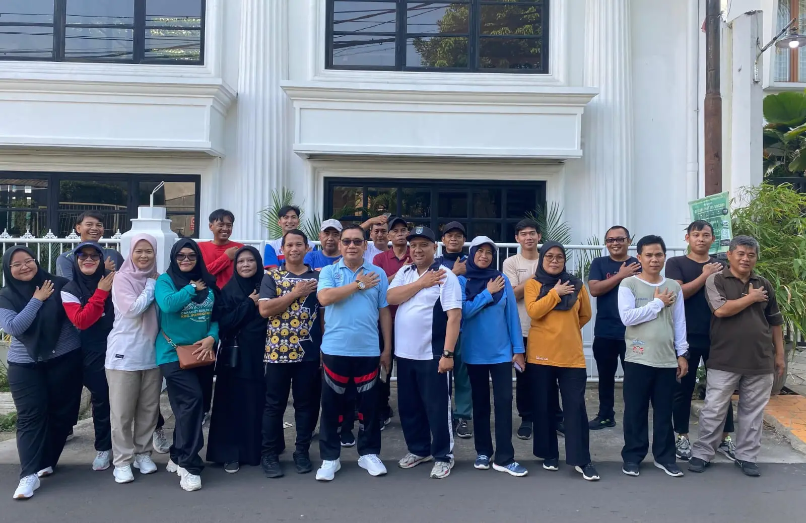 Camat Panmas Tinjau Wilayah dan Potensi Panmas Sambil Berolahraga