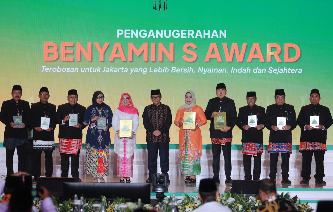 Tiga Kelurahan Terbaik di Jakarta Raih Benyamin S Award 2025