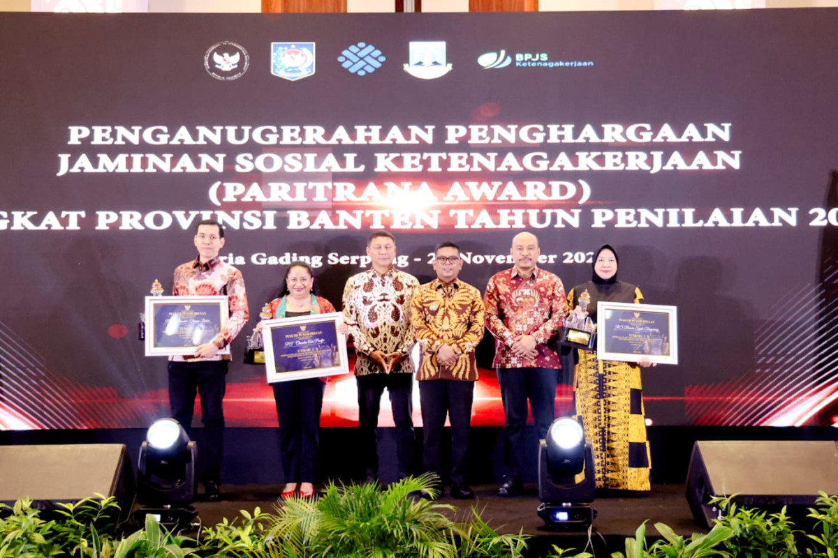 Perkuat Perlindungan Pekerja, Pemprov Banten dan BPJS Ketenagakerjaan Gelar Paritrana Award