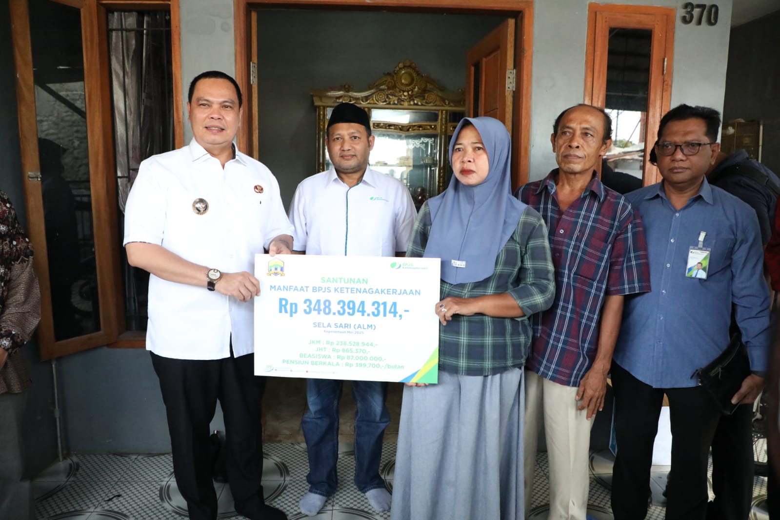 Santunan BPJS Ketenagakerjaan Cabang Serang, Wali Kota:  Pesan Tulus untuk Masa Depan Anak Pekerja