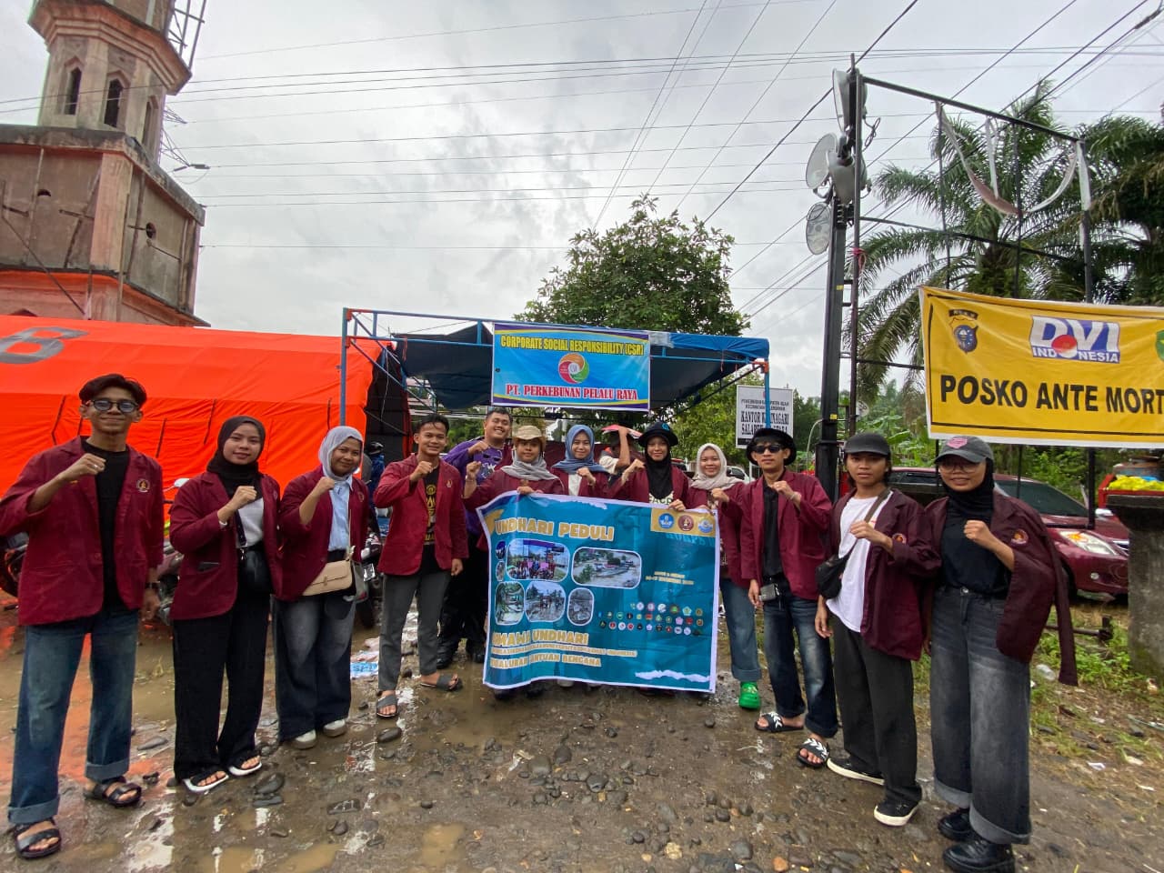 Undhari Peduli Bergerak,  Donasi Disalurkan ke Korban Bencana Palembayan Agam Sumatra Barat