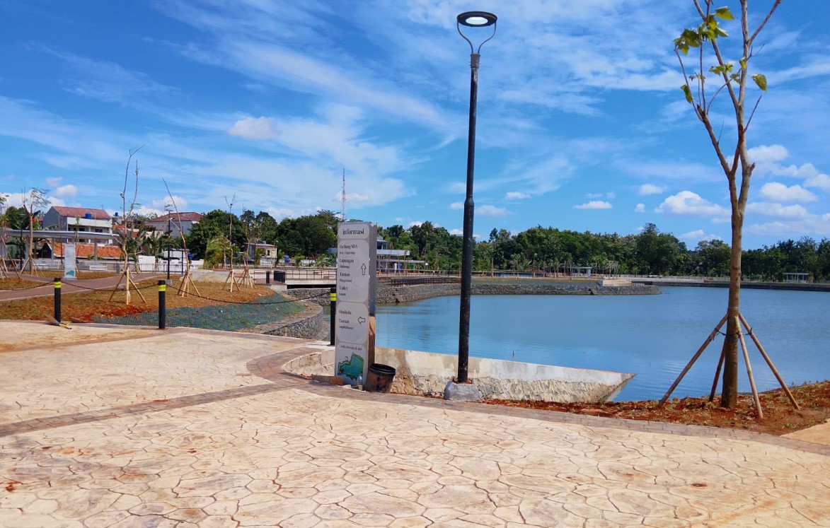 Revitalisasi Waduk Giri Kencana Cipayung Tuntas Dikerjakan