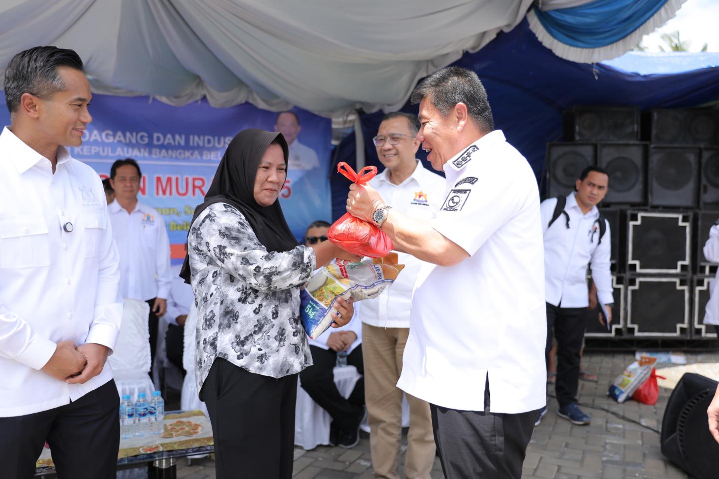 Gubernur Babel Turun di Gerakan Pangan Murah Kadin Indonesia