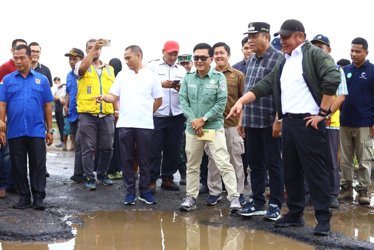 Viral di Medsos Rusaknya Jalan Penghubung Muara Beliti-Kab. MUBA, Gubernur HD Pastikan Perbaikan Segera Direalisasikan