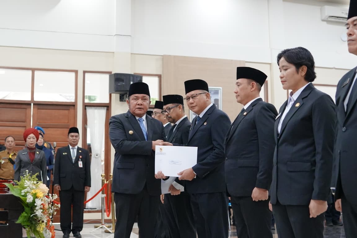 Gubernur Sumsel Lantik 154 Pejabat di Lingkungan Pemprov