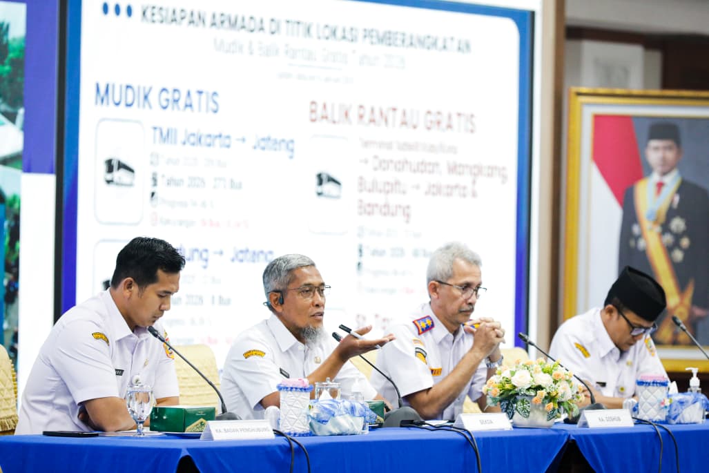 Pemprov Jateng Siapkan Ratusan Armada Bus dan Kereta Api untuk Mudik Gratis Lebaran 2026