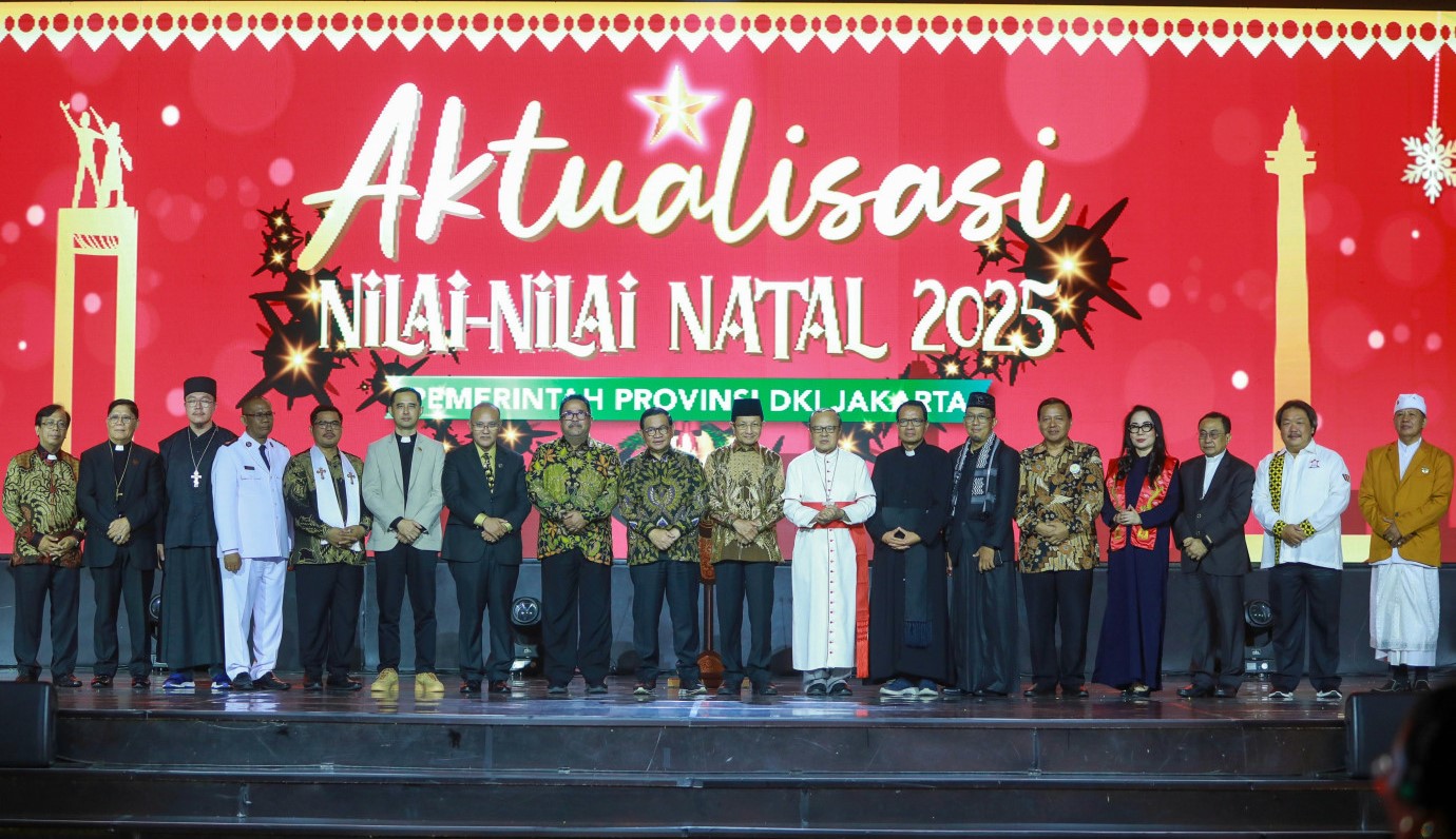 Hadiri Perayaan Natal Pemprov DKI, Pramono Tegaskan Jakarta Rumah Keberagaman