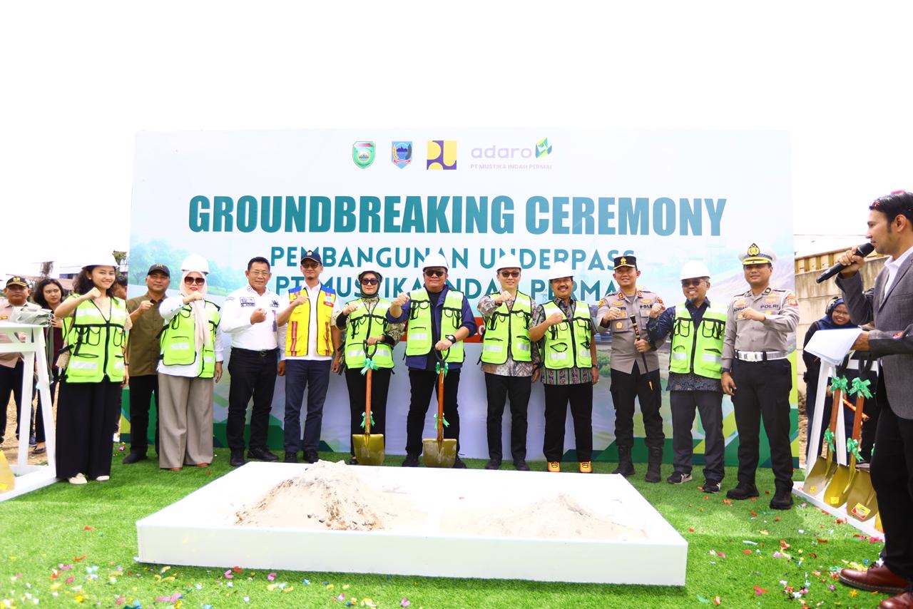 Wujudkan Keinginan Masyarakat Bebas Debu dan Macet, Gubernur HD Resmikan Groundbreaking Underpass Jalur Batubara PT MIP Lahat