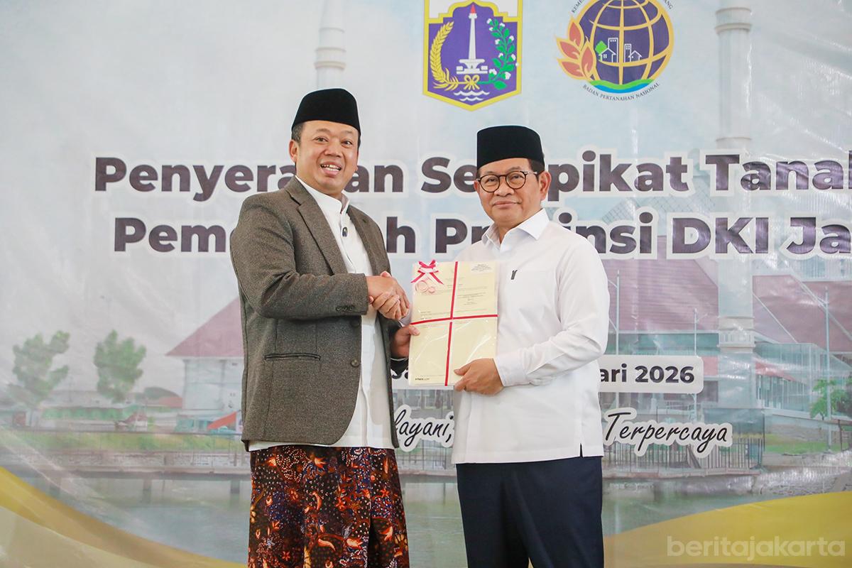 Pemprov DKI Terima 3.922 Sertifikat Aset Senilai Rp102 T