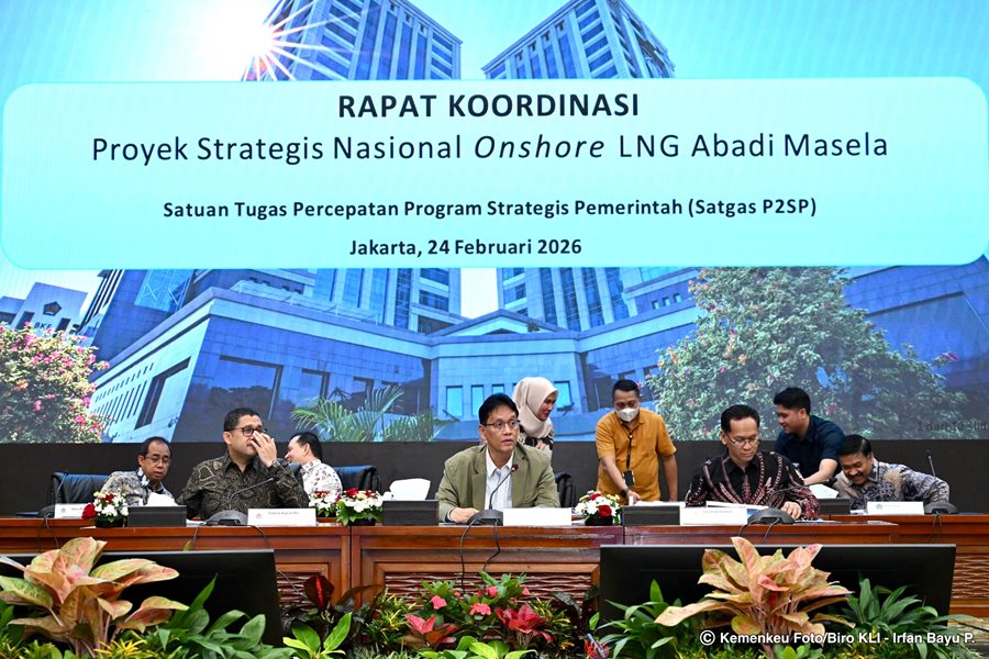 Menkeu Purbaya Pimpin Sidang Hambatan PSN Onshore LNG Abadi Masela