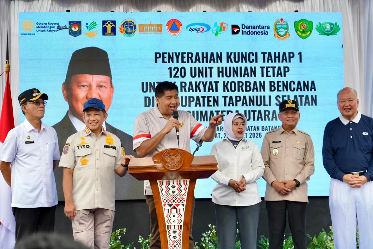 120 Hunian Tetap Terhuni Hasil Kolaborasi Kementerian PKP antar Kementerian/ Lembaga