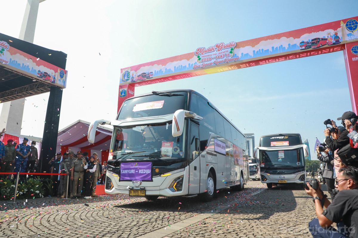 Hadirkan Fasilitas Aman dan Nyaman, Pram Lepas 34 Ribu Peserta Mudik Gratis