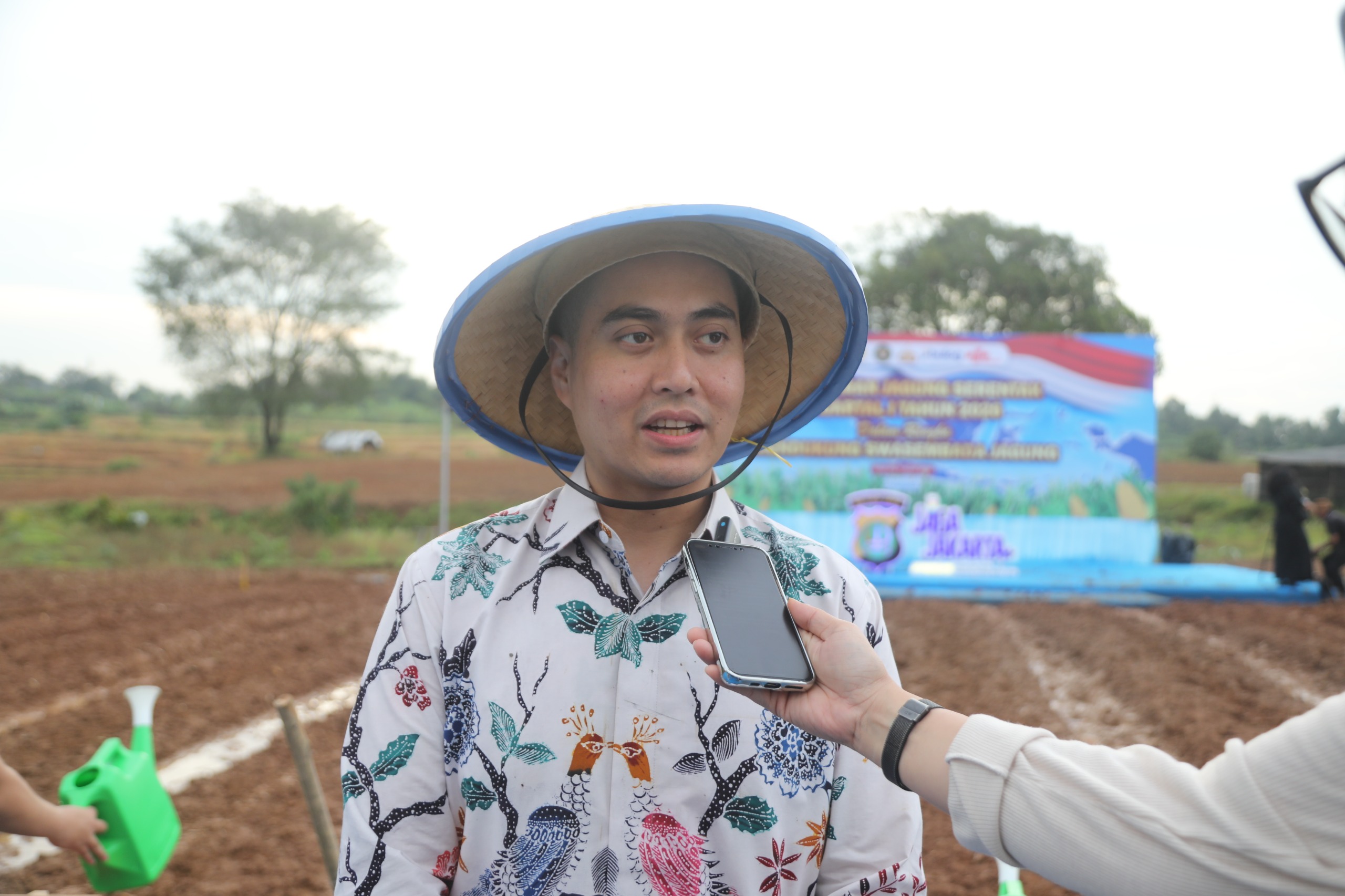 Dukung Ketahanan Pangan, Wakil Ketua DPRD DKI Jakarta Wibi Andrino Hadiri Tanam Jagung Serentak