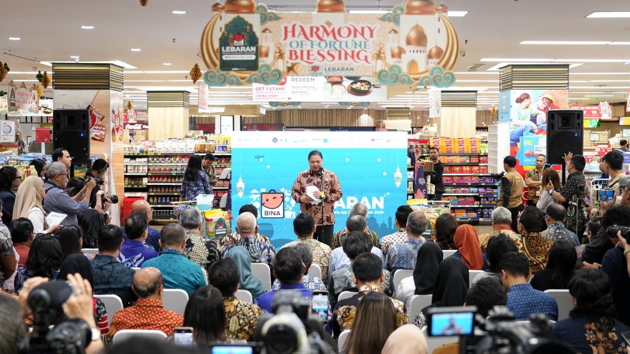 Menteri Perdagangan bersama Menteri Koordinator Bidang Perekonomian Peluncuran BINA Lebaran 2026