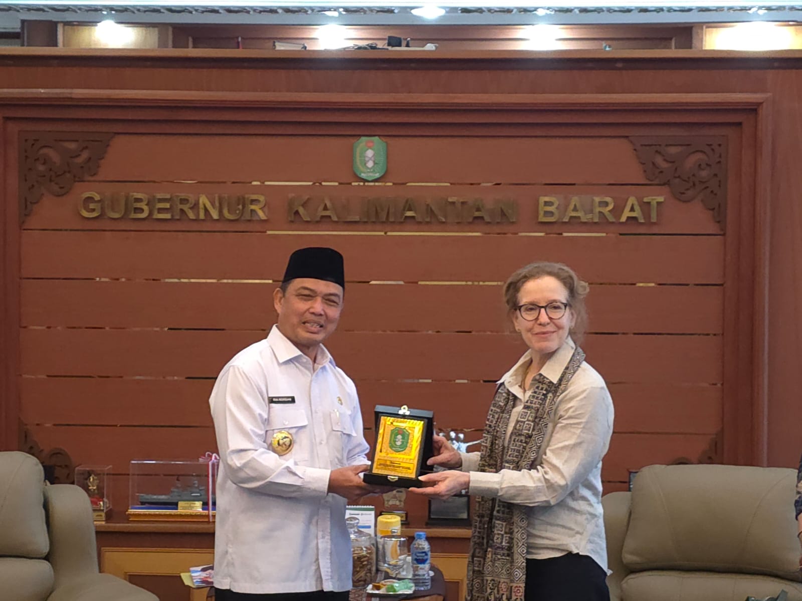 Gubernur Kalbar, Ria Norsan, Terima Knjungan kehormatan Presiden dan CEO The Asia Foundation